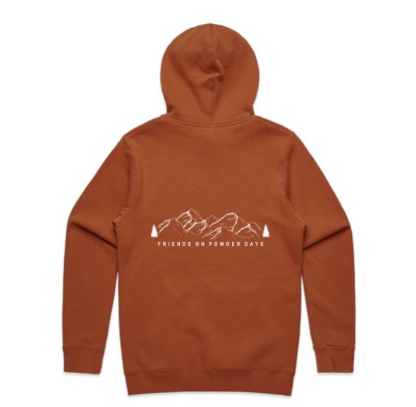 Sudadera con capucha para la nieve "Friends On Powder Days" (Amigos del esquí y el snowboard) - Unisex