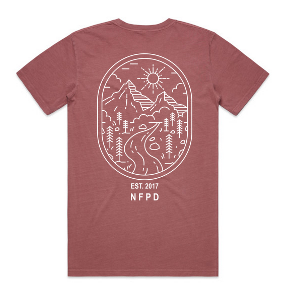 Camiseta Faded Rockies - Unisex