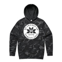 Sudadera con capucha para nieve unisex, con logotipo circular blanco de la NFPD y logotipo frontal para esquí/snowboard.