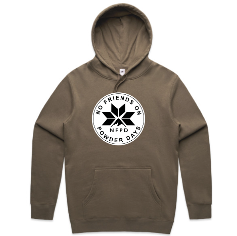 Ski/Snowboard Front Logo Black NFPD Circle Snug Hoodie - Unisex