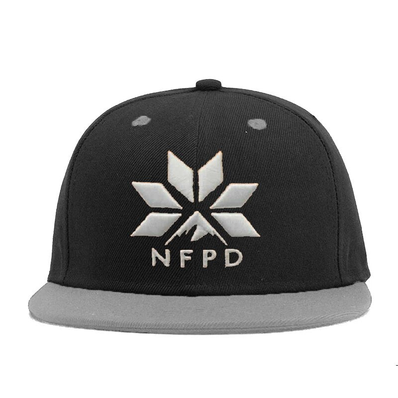 Gorra de béisbol de NFPD Snow con cierre a presión
