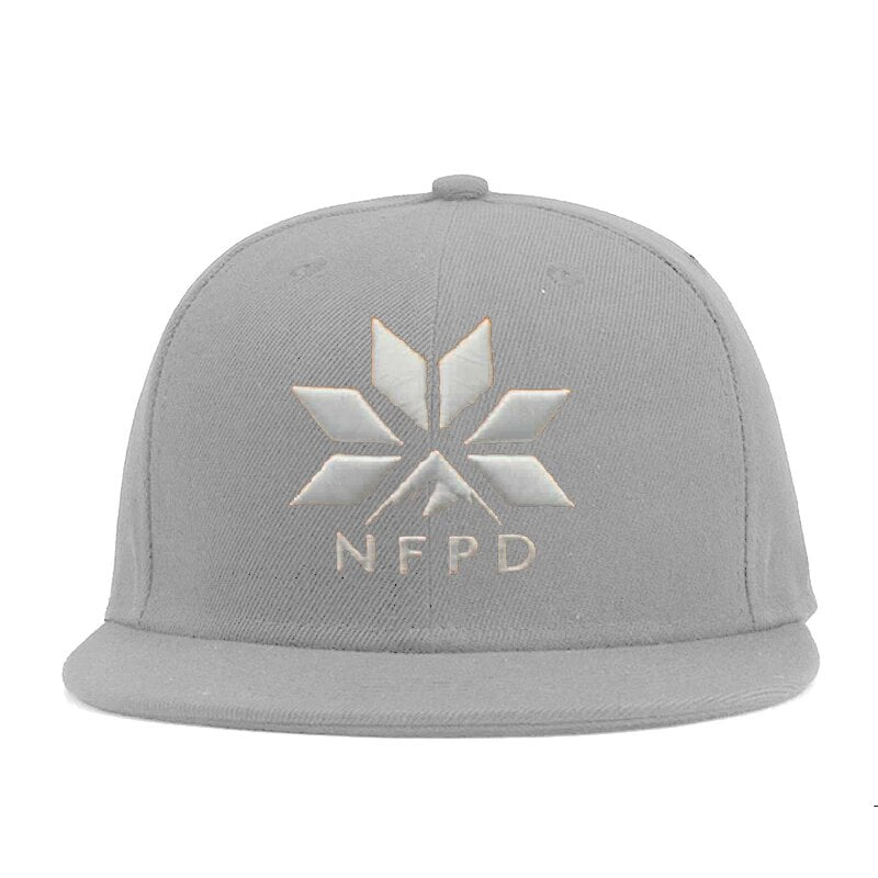 Gorra de béisbol de NFPD Snow con cierre a presión