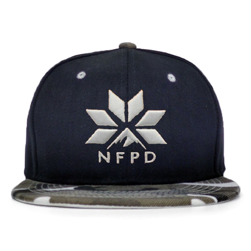 Gorra de béisbol de NFPD Snow con cierre a presión