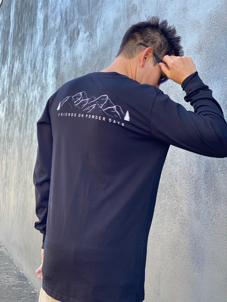 Friends On Powder Days Long Sleeve-T - Unisex