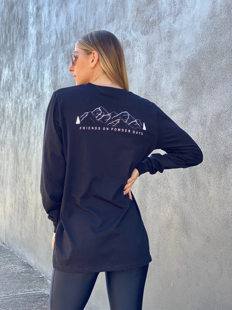 Friends On Powder Days Long Sleeve-T - Unisex