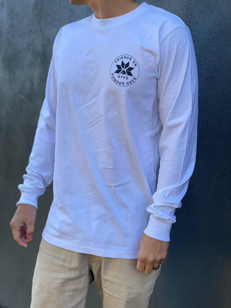Friends On Powder Days Organic Cotton Long Sleeve-T - Unisex