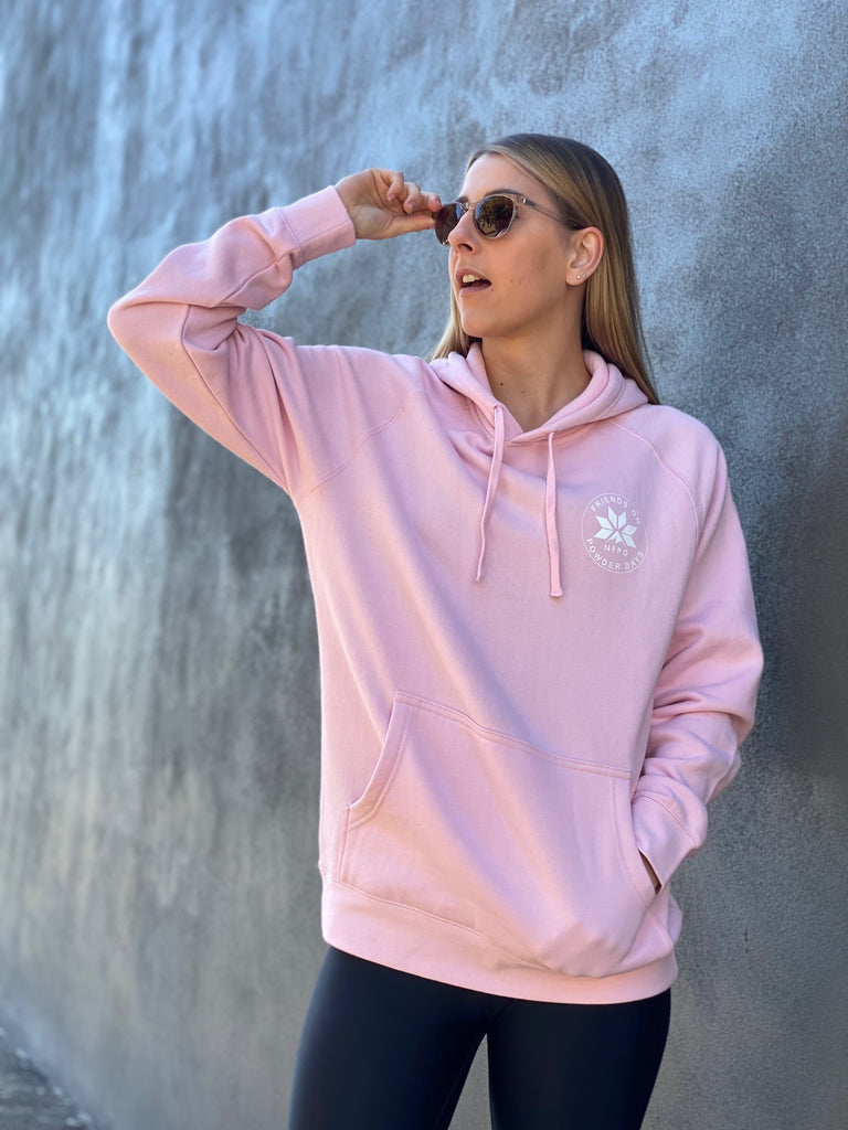 Sudadera con capucha de media capa para nieve "Friends On Powder Days" para esquiadores y snowboarders - Unisex