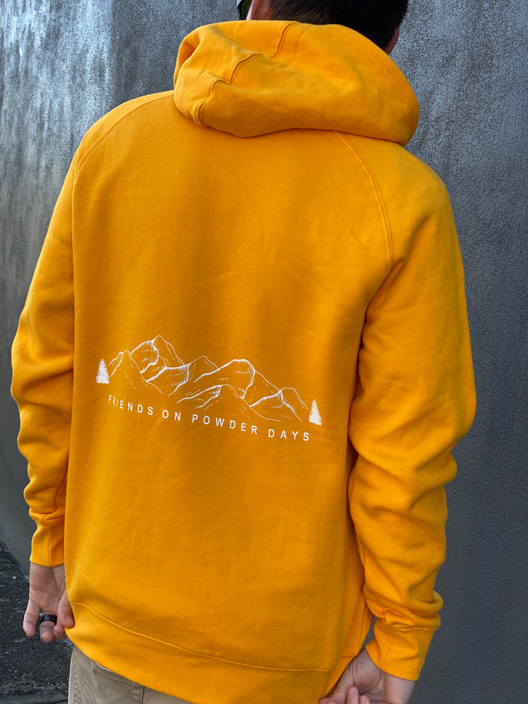 Ski/Snowboard Friends On Powder Days Mid Layer Snow Hoodie - Unisex