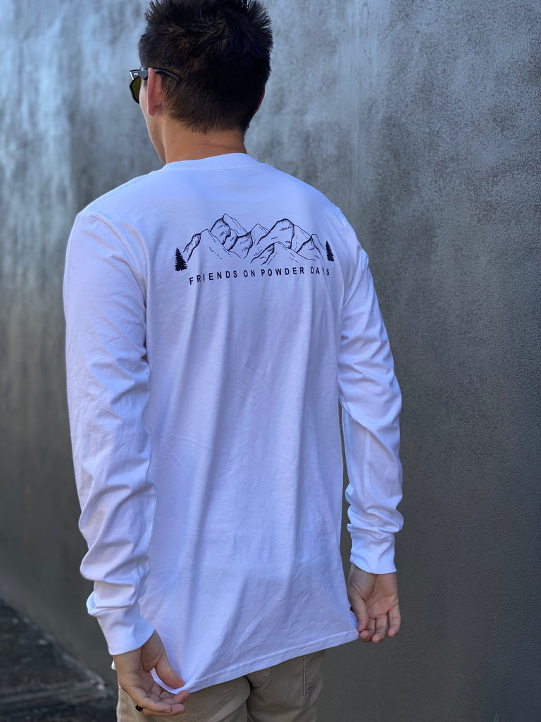 Friends On Powder Days Organic Cotton Long Sleeve-T - Unisex
