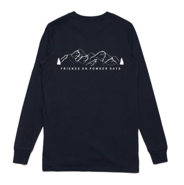 Friends On Powder Days Long Sleeve-T - Unisex