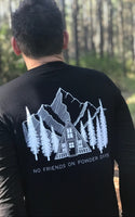 Camiseta de manga larga de algodón orgánico Black Pines - Unisex