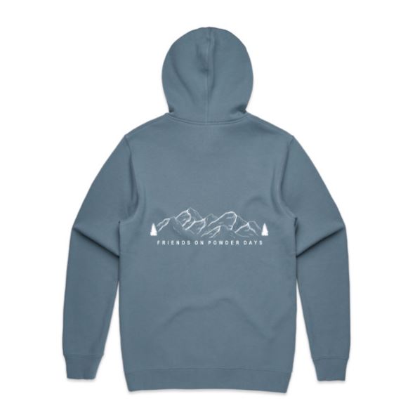 Sudadera con capucha para la nieve "Friends On Powder Days" (Amigos del esquí y el snowboard) - Unisex