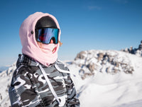 Baby Pink Ninja Hood Mask - Unisex