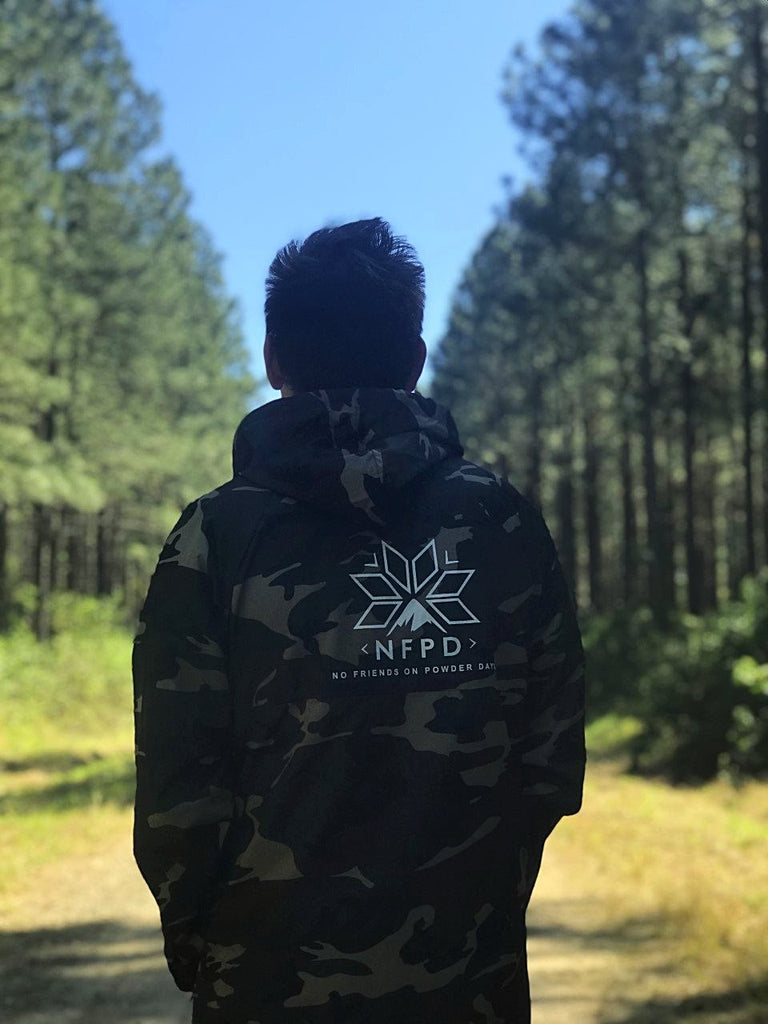 Camo Water Resistant Windbreaker Jacket - Unisex