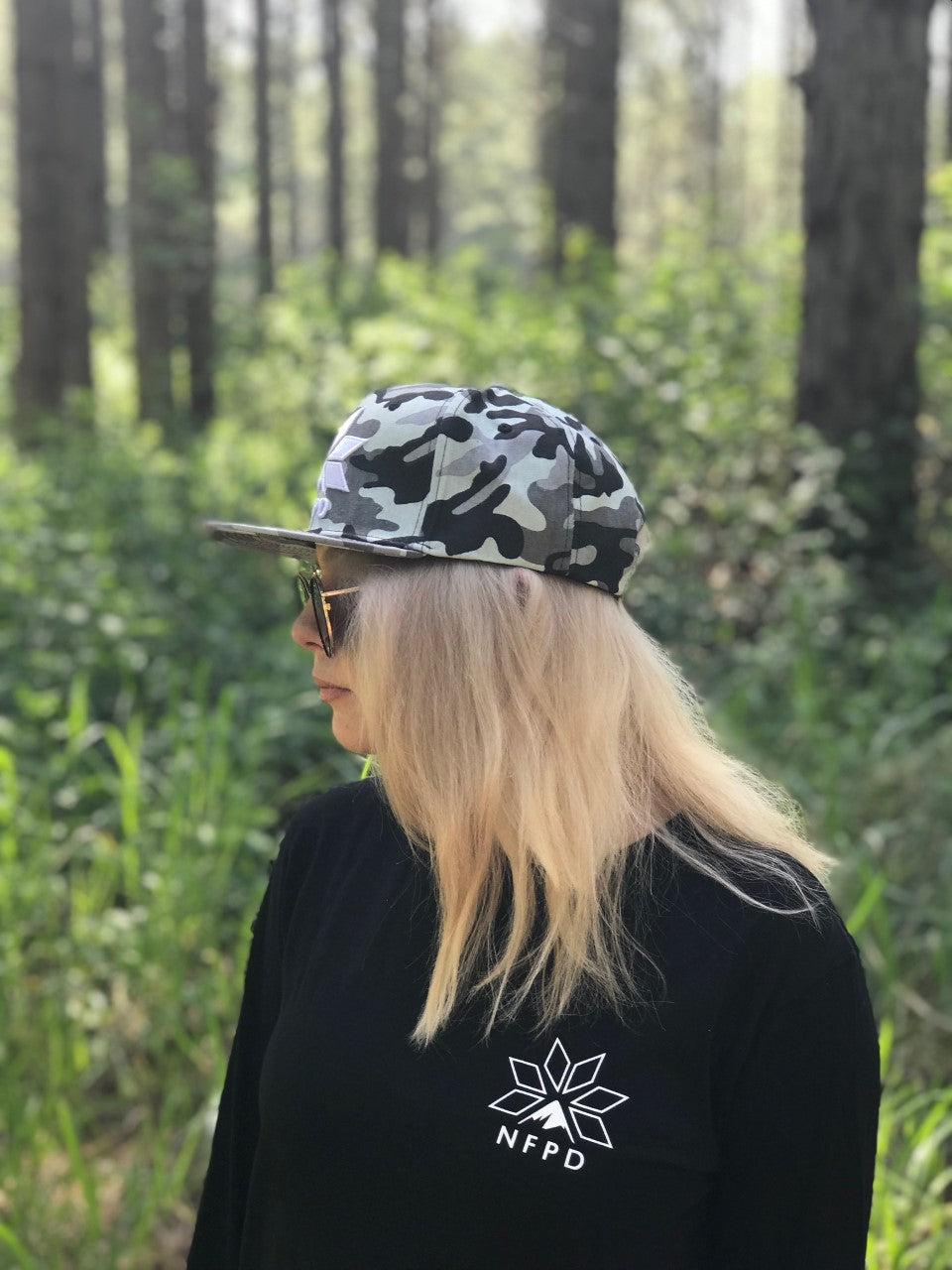 Arctic Camo - High Snapback Cap