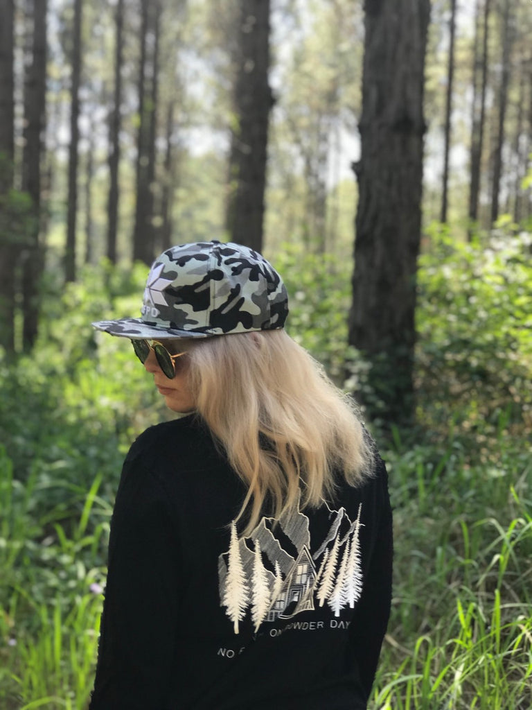 Arctic Camo - High Snapback Cap