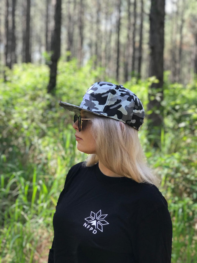 Arctic Camo - High Snapback Cap