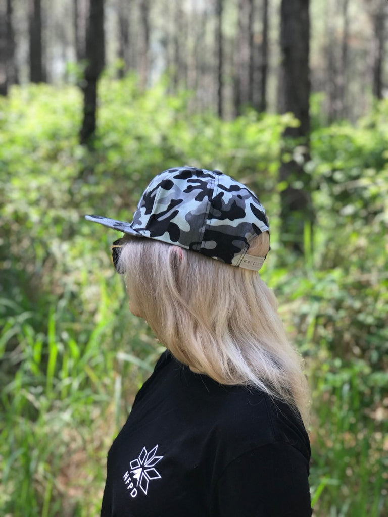 Arctic Camo - High Snapback Cap