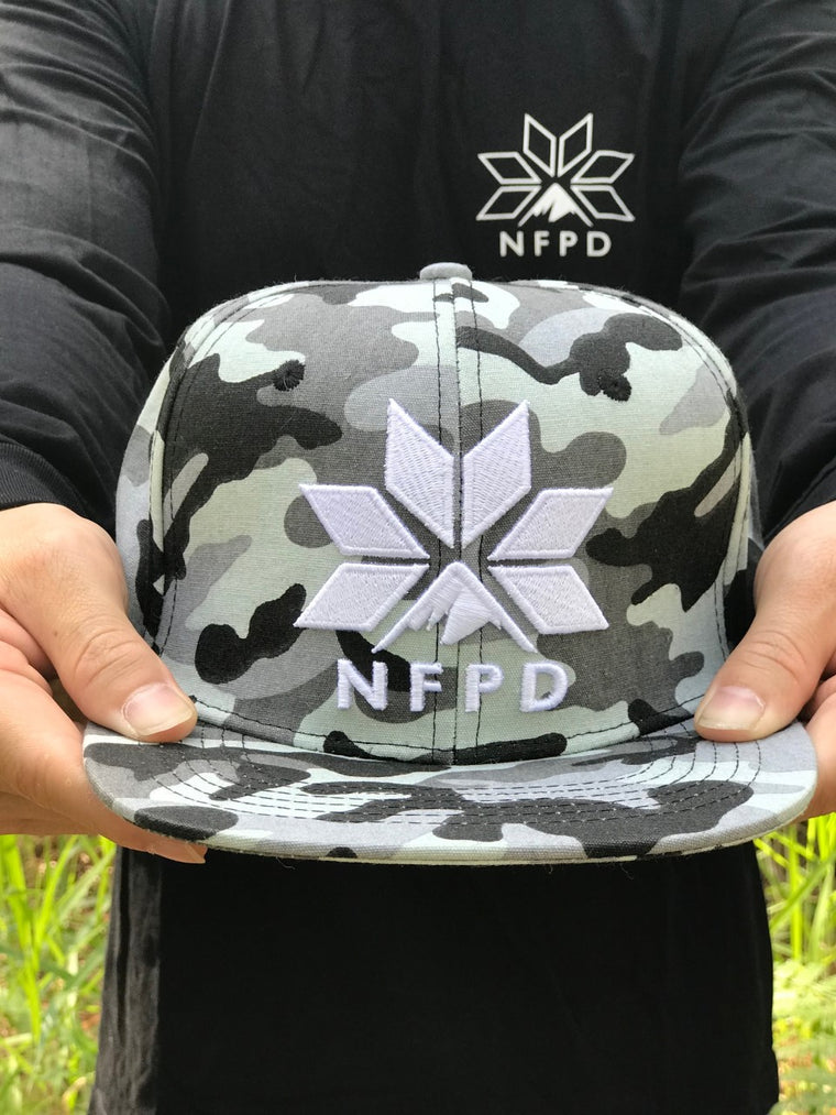 Arctic Camo - High Snapback Cap