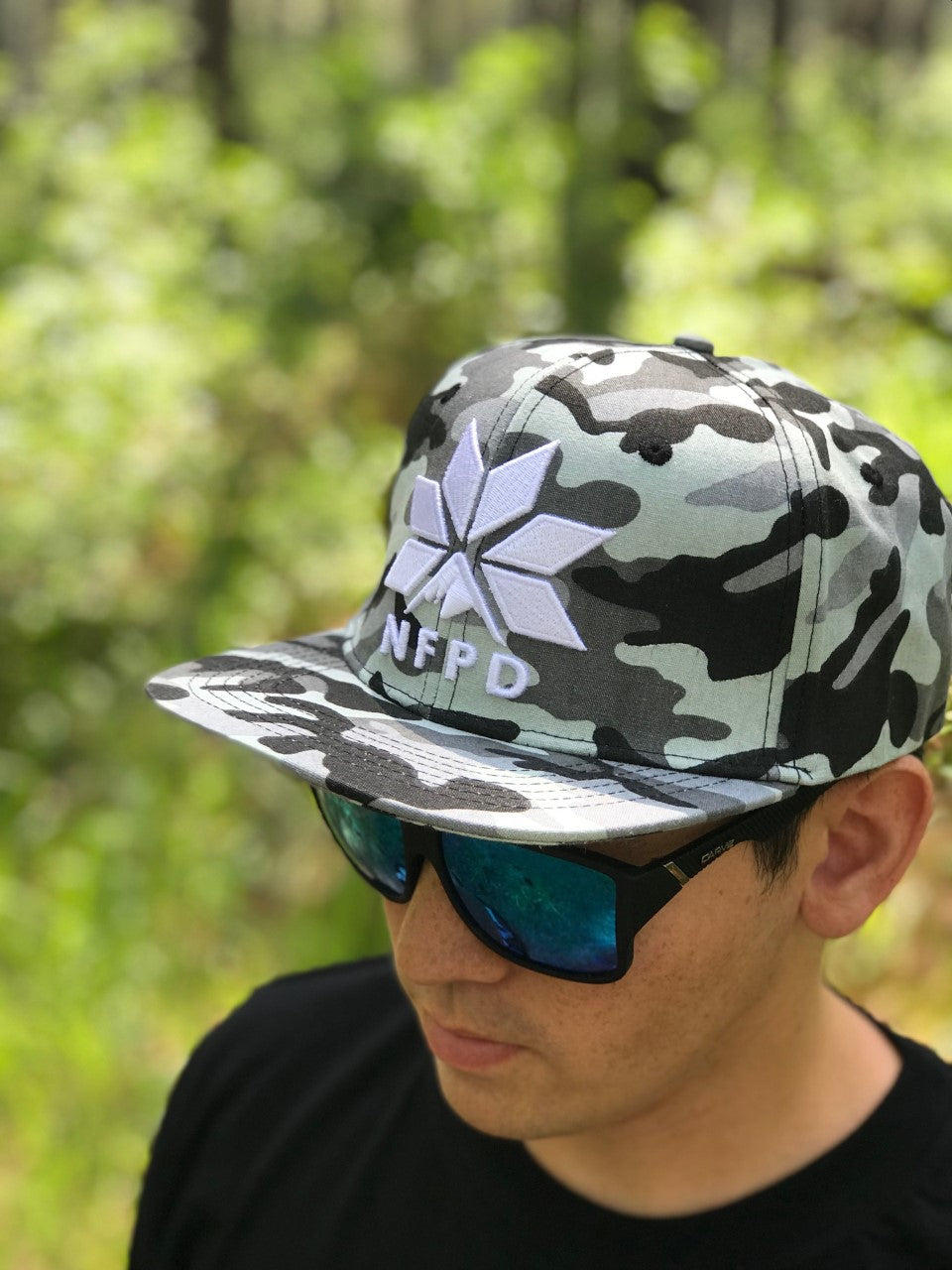 Arctic Camo - High Snapback Cap