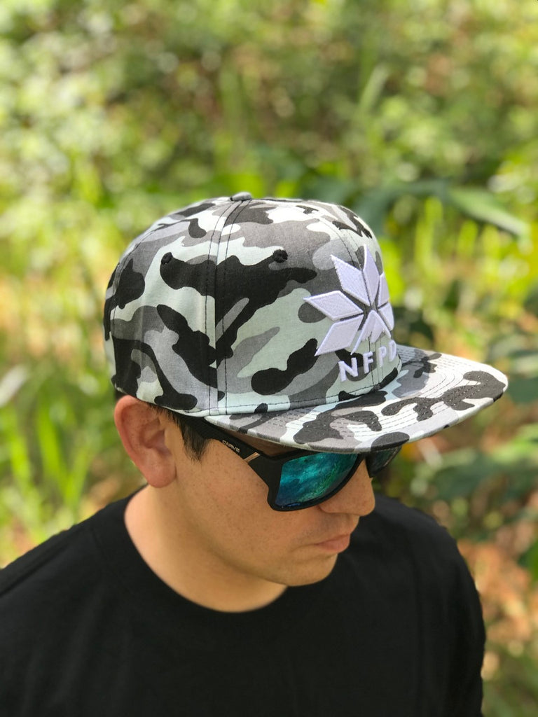 Arctic Camo - High Snapback Cap
