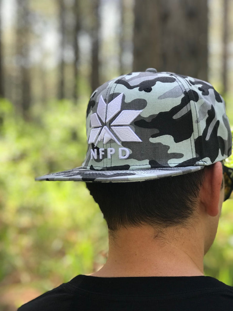Arctic Camo - High Snapback Cap