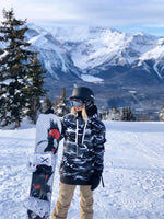 Snow Camo Tall Ski/Snowboard Hoodie - Unisex
