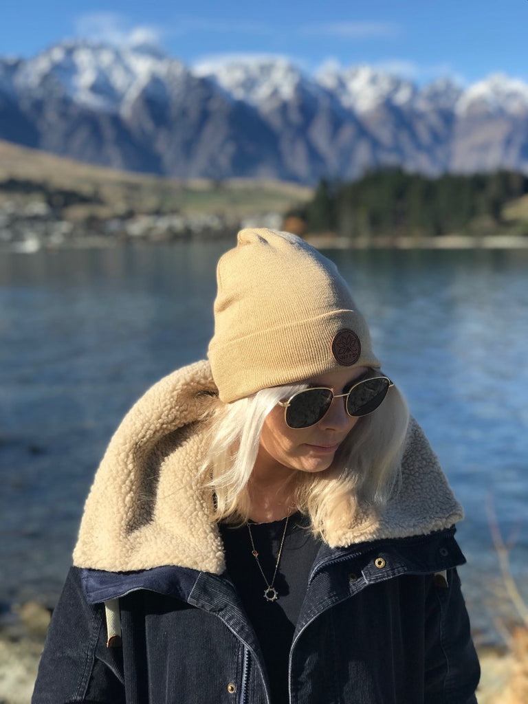 Gorro de nieve con puños