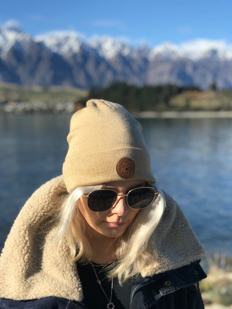 Gorro de nieve con puños