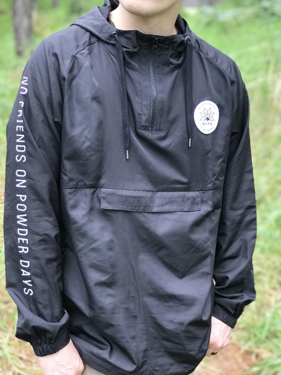 Chaqueta cortavientos impermeable negra - Unisex