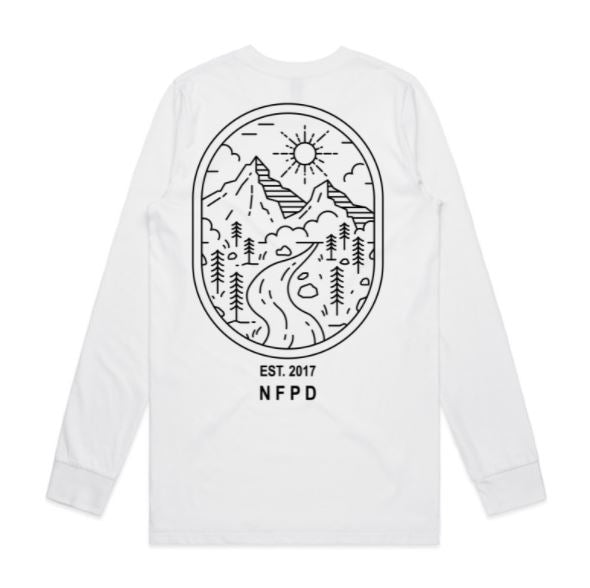 Camiseta de manga larga de algodón orgánico Rockies - Unisex