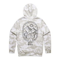 Ski/Snowboard Camo Rockies Snug Snow Hoodie - Unisex