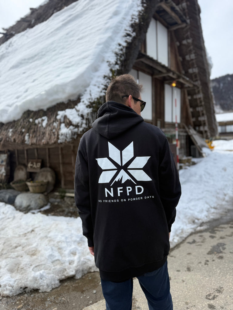 Sudadera con capucha para nieve alta NFPD negra para esquí y snowboard - Unisex