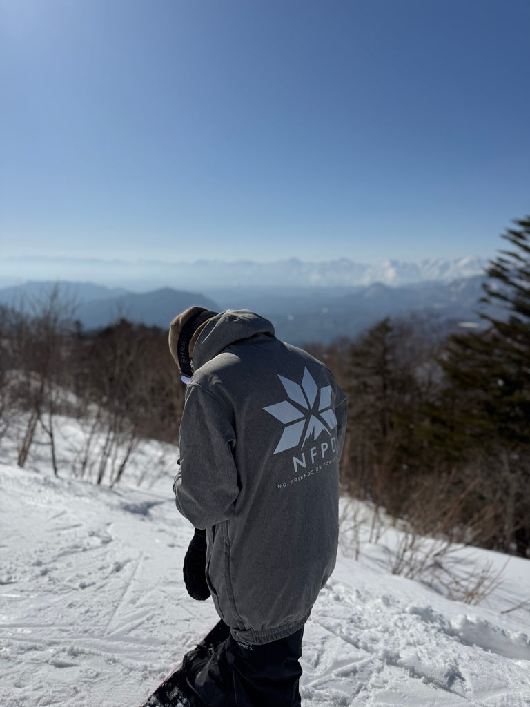 Chaquetas de esquí y snowboard impermeables, color gris jaspeado, NFPD, unisex