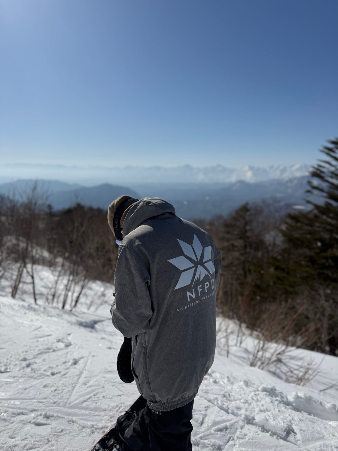 Chaquetas de esquí y snowboard impermeables, color gris jaspeado, NFPD, unisex
