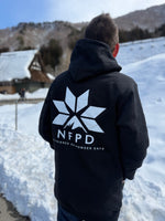 Sudadera con capucha para nieve alta NFPD negra para esquí y snowboard - Unisex