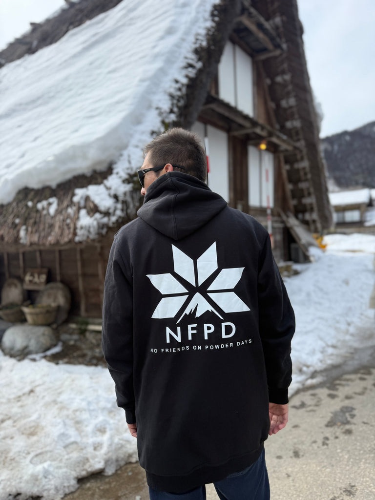 Sudadera con capucha para nieve alta NFPD negra para esquí y snowboard - Unisex