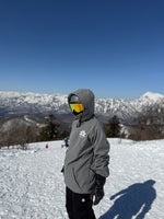 Chaquetas de esquí y snowboard impermeables, color gris jaspeado, NFPD, unisex