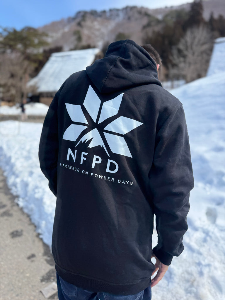 Sudadera con capucha para nieve alta NFPD negra para esquí y snowboard - Unisex