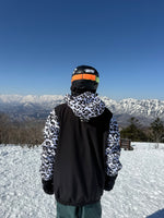 Ski Snowboard Jackets Waterproof Pullover Black Leopard NFPD Jacket - Unisex
