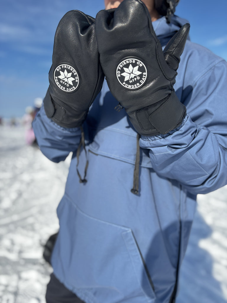 NFPD Waterproof Leather Snowboard & Ski Gloves Mitts