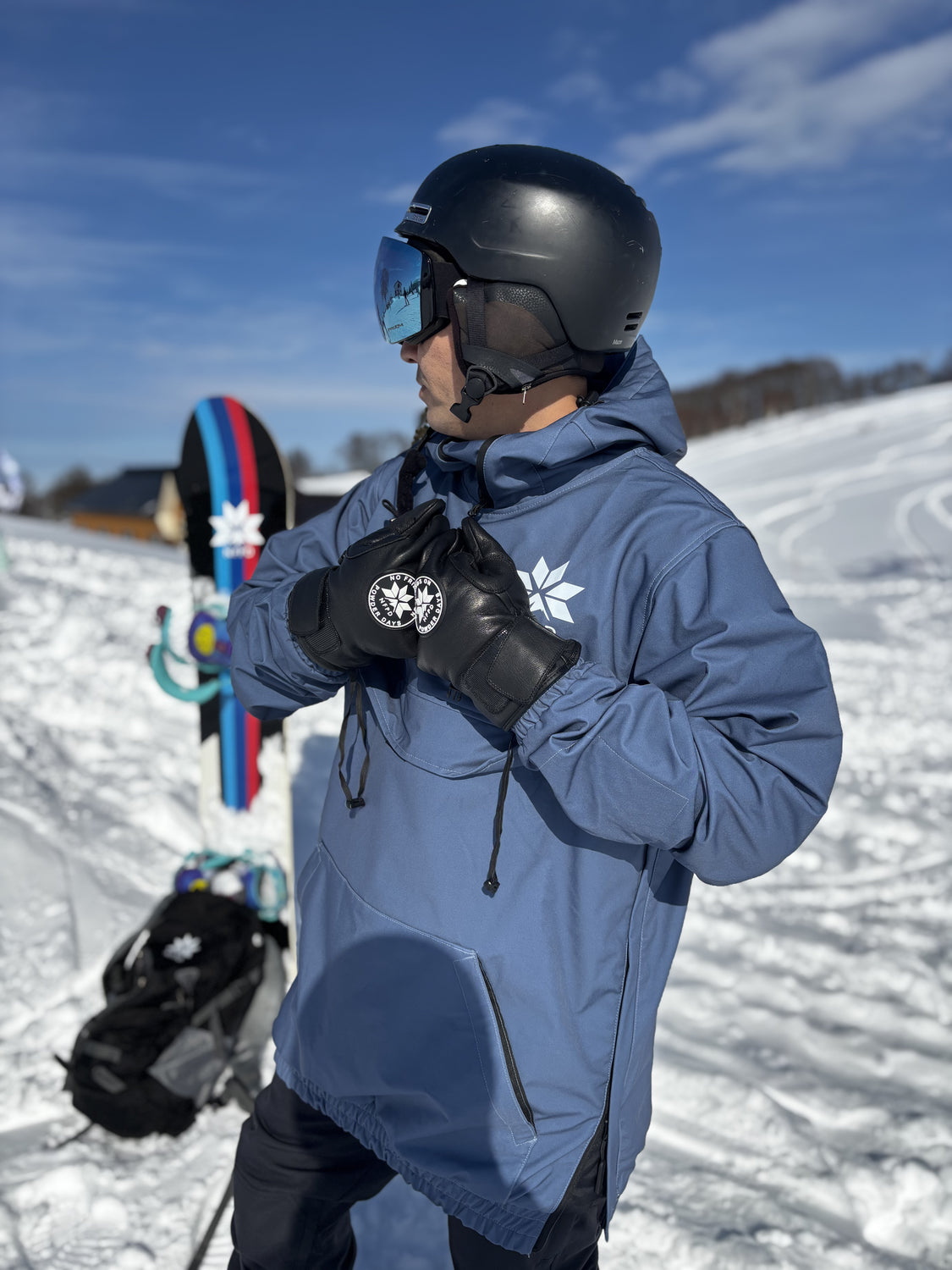 NFPD Waterproof Leather Snowboard & Ski Gloves Mitts