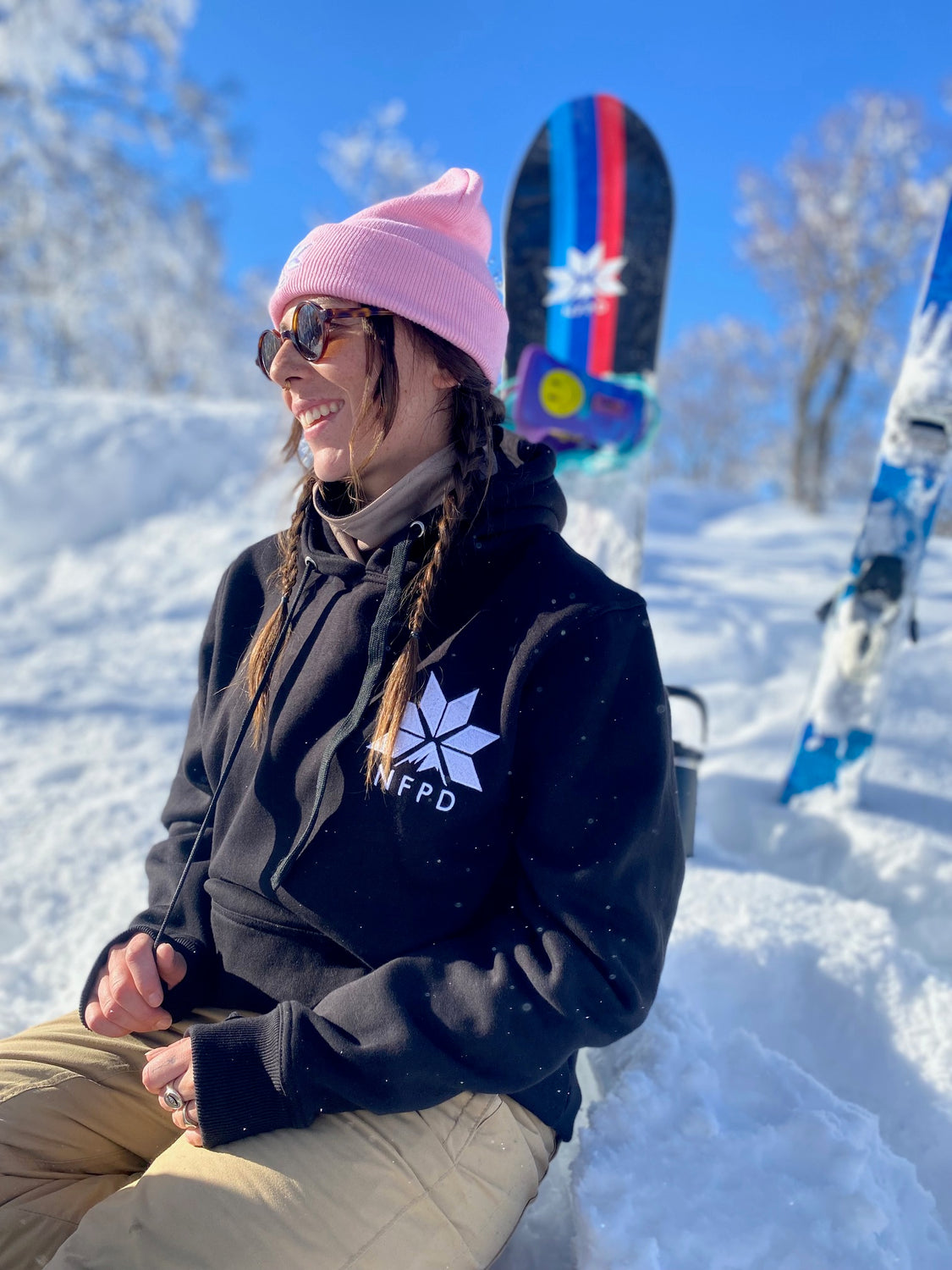 Ski/Snowboard Pines Tall Snow Hoodie - Unisex