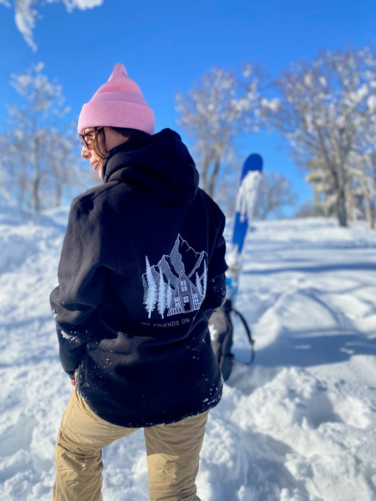 Ski/Snowboard Pines Tall Snow Hoodie - Unisex