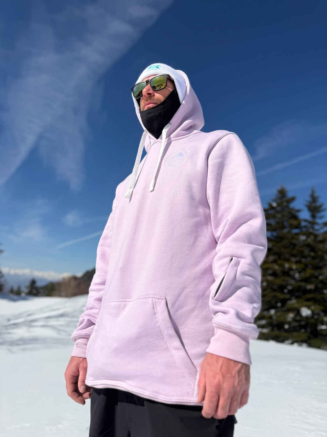 Ski Snowboard Tall Pow Hunter Riding Snow Hoodie - Unisex