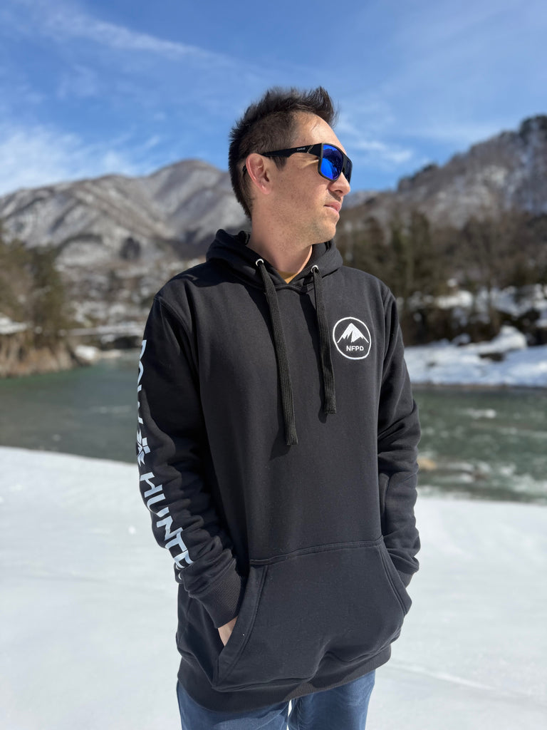 Ski Snowboard Tall Pow Hunter Riding Snow Hoodie - Unisex