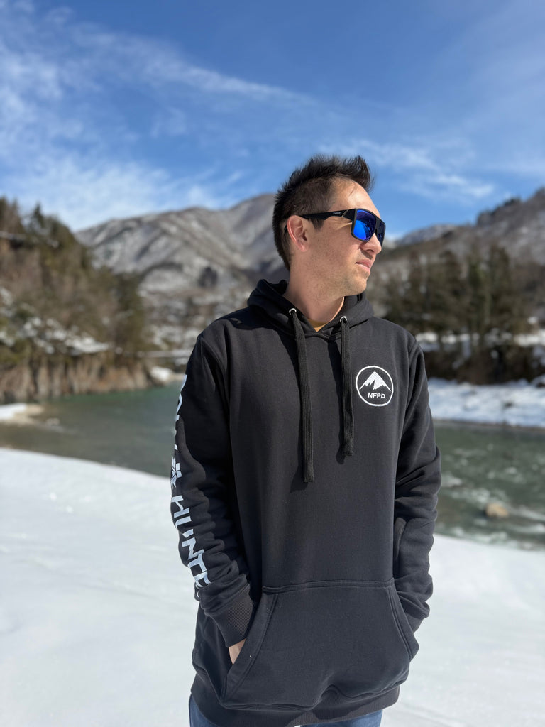 Ski Snowboard Tall Pow Hunter Riding Snow Hoodie - Unisex