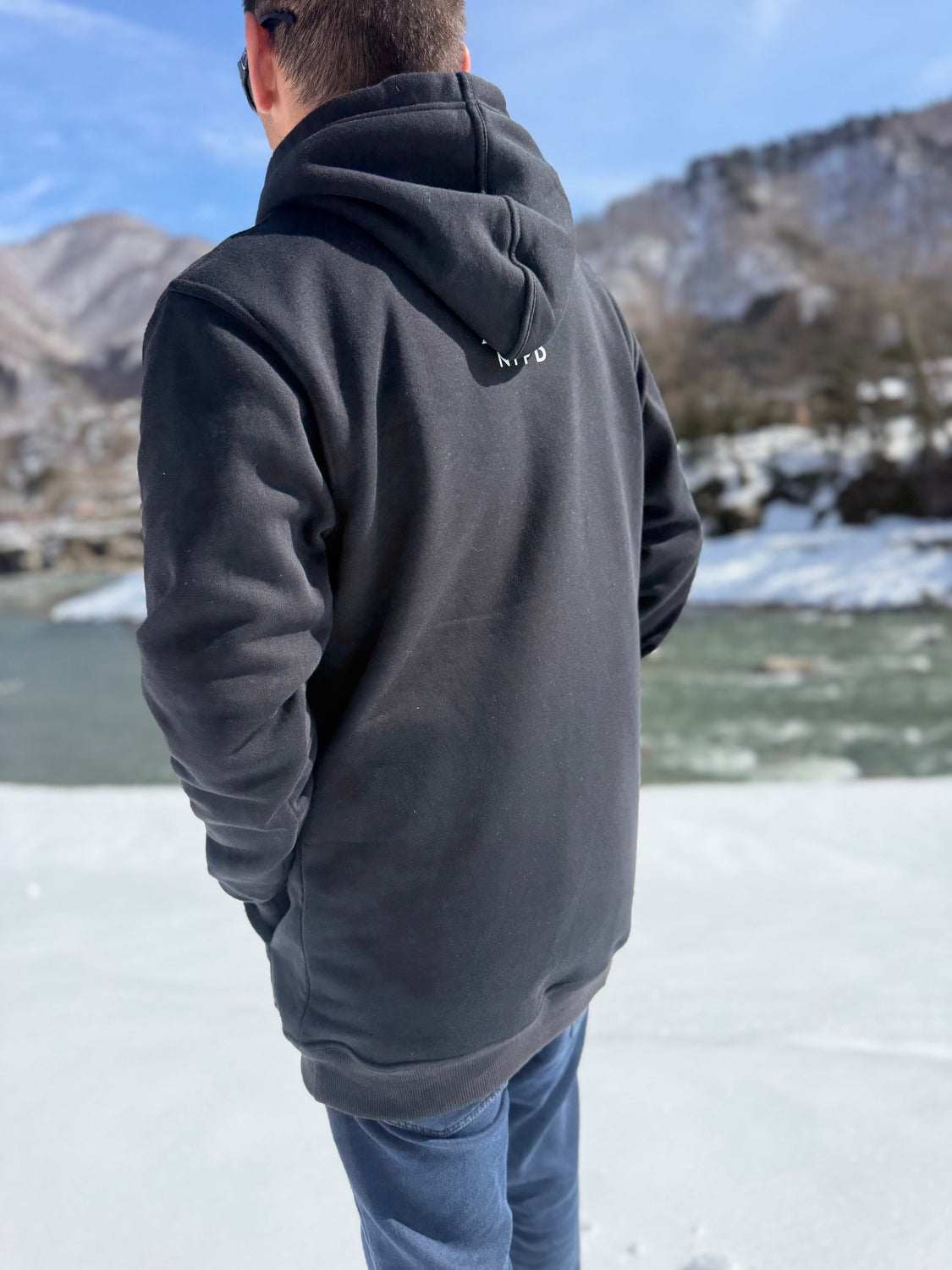 Ski Snowboard Tall Pow Hunter Riding Snow Hoodie - Unisex