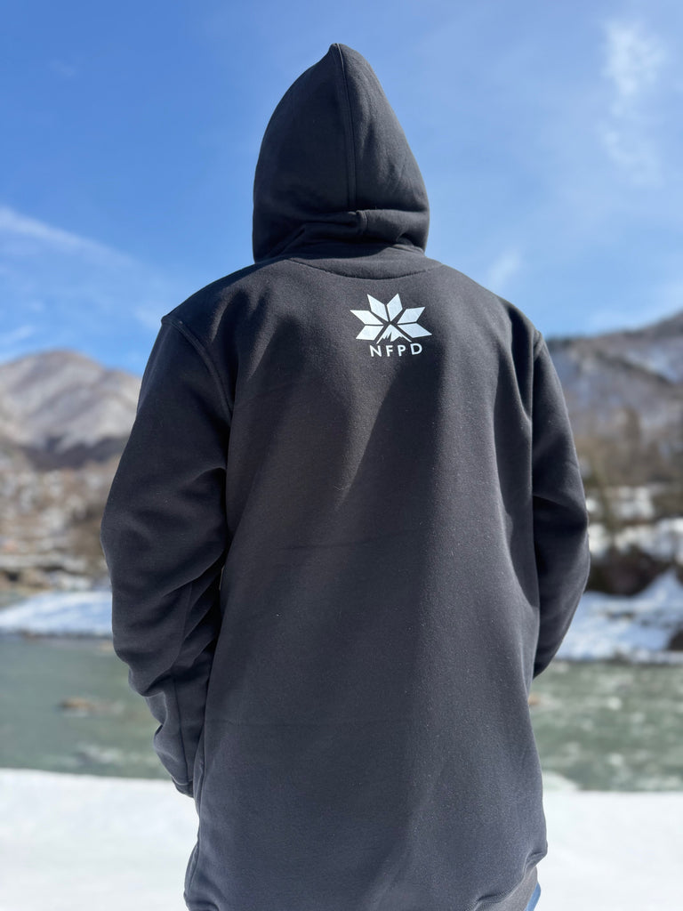 Ski Snowboard Tall Pow Hunter Riding Snow Hoodie - Unisex