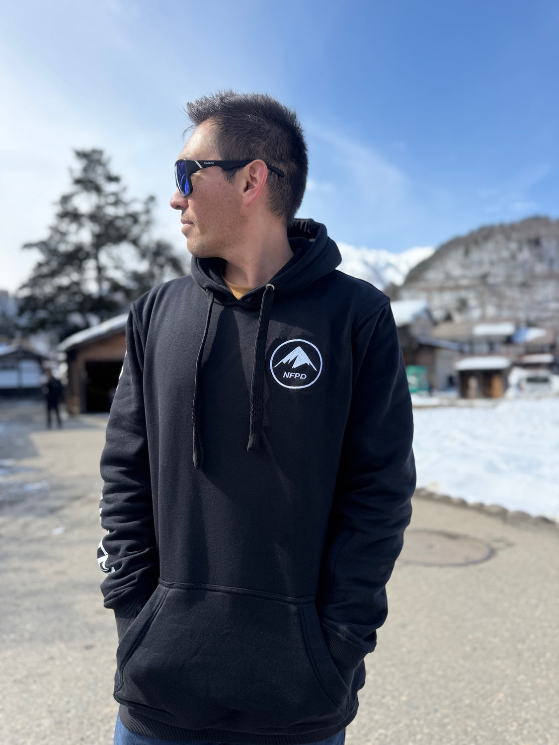 Ski Snowboard Tall Pow Hunter Riding Snow Hoodie - Unisex